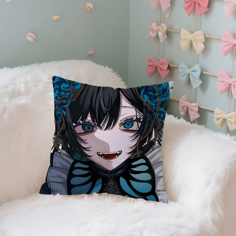 A-Ados-K-Kyogens-X Uta-s Pillow Case Cushion Cover Soft Cute Throw Pillow Case For Car Sofa Pillowcase Polyester With Zipper