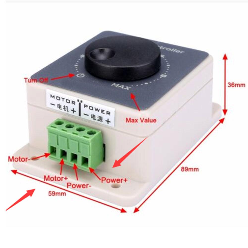 PWM 12V-48V 20A DC Motor Adjustable Speed Controller Regulator Switch