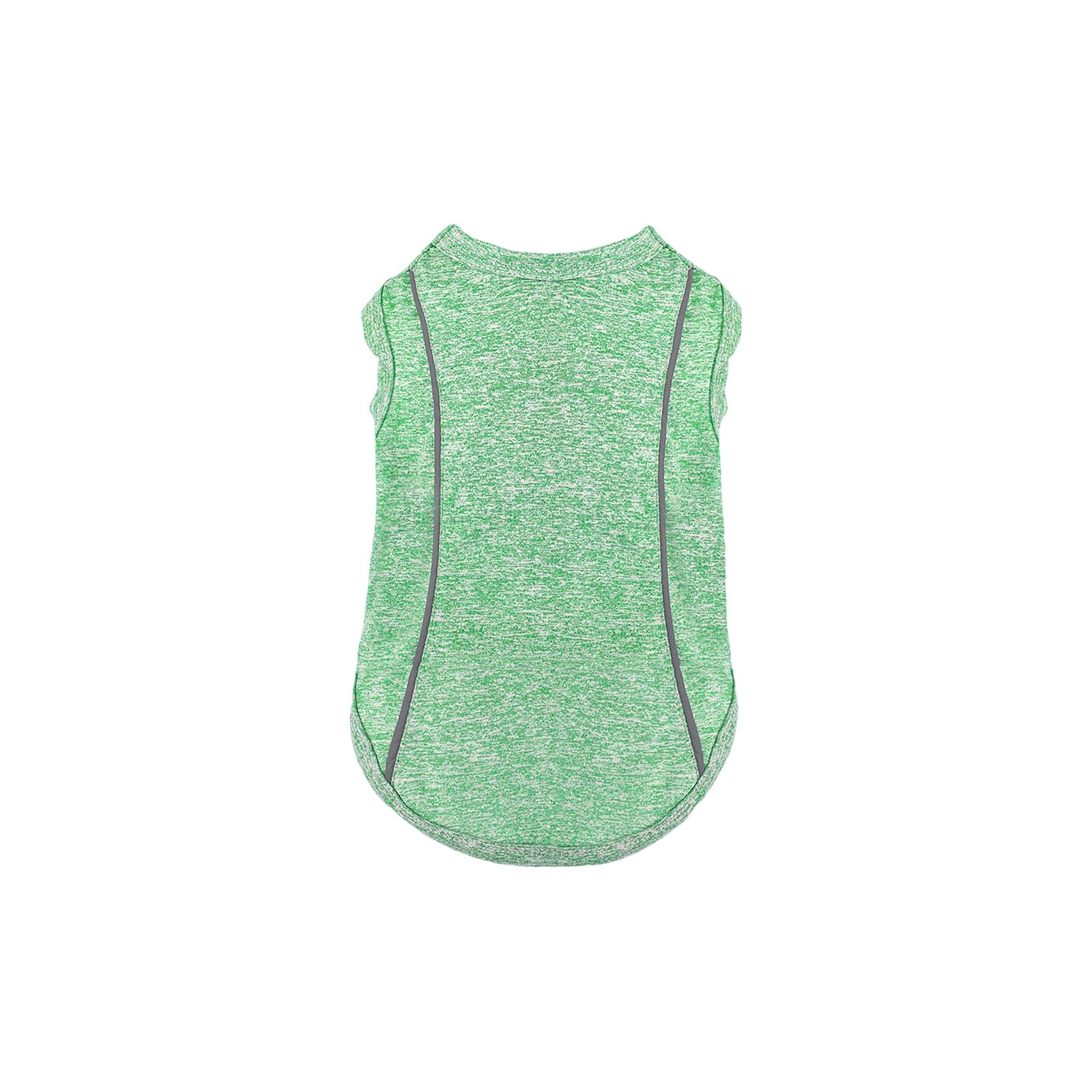 

Dog Reflective Tank Top – Lightweight Breathable Summer Vest With Night Safety Stripe For Small Medium Dogs M зелёный