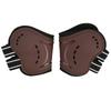 Horse Fetlock Boots Breathable Impact Absorbing Air Perforated Horse Hind Legs Boots for Fetlock Injury Protection Brown