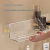Wall-Mounted Mirror Cabinet with Transparent Shelves for Bathroom Storage and Jewelry Organizer