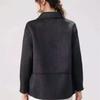Short Double Sided Wool Coat for Women Spring Autumn Moms Middle Aged Petite Outerwear