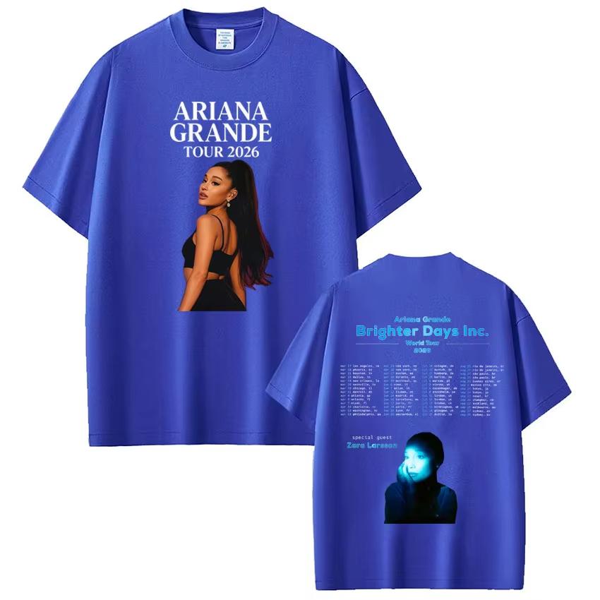 Ariana Grande The Eternal Sunshine Tour T-shirt Men and Women Summer Cotton Clothing Short Sleeved Tee