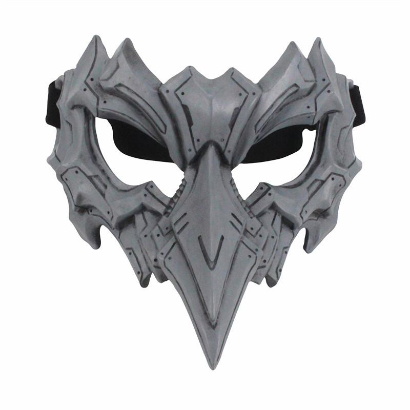 Mechanical Vintage Resin Bird Beak Half Face Mask For Halloween Costume Accessories Party