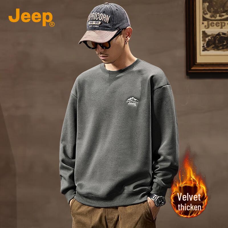 

JEEP Men s Embroidered Fleece Sweatshirt 2XL