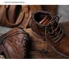Men's Cross-Border Martin Boots: Casual Zipper High-Top Desert Work Boots, Large Size, Retro Style for Autumn and Winter.
