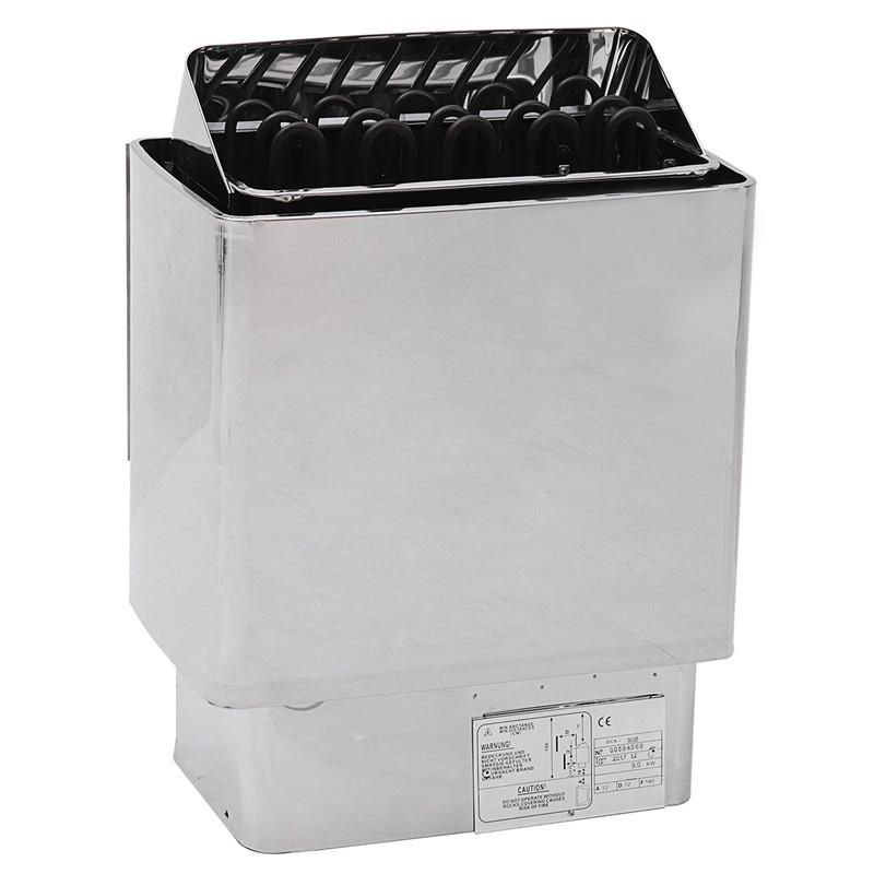 220V Elektrischer Saunaofen Nass-Trocken-Saunaofen Edelstahlofen für Zuhause Hotel Bad Dusche SPA 9000W