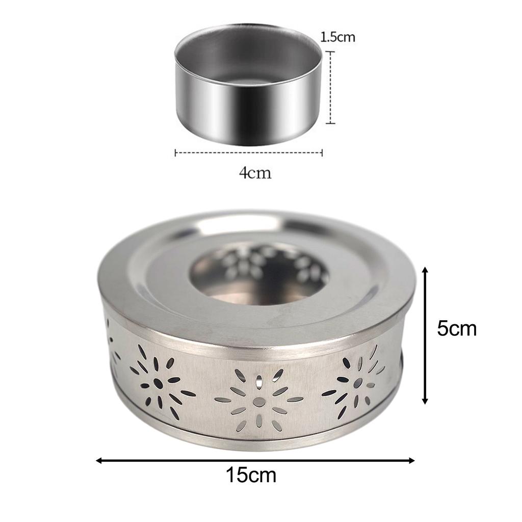Stain Steel Tea Warmer Holder Teapot Household Heater Bracket Home Heating Base Coffee Mugs Cast Iron Portable Easy To Take