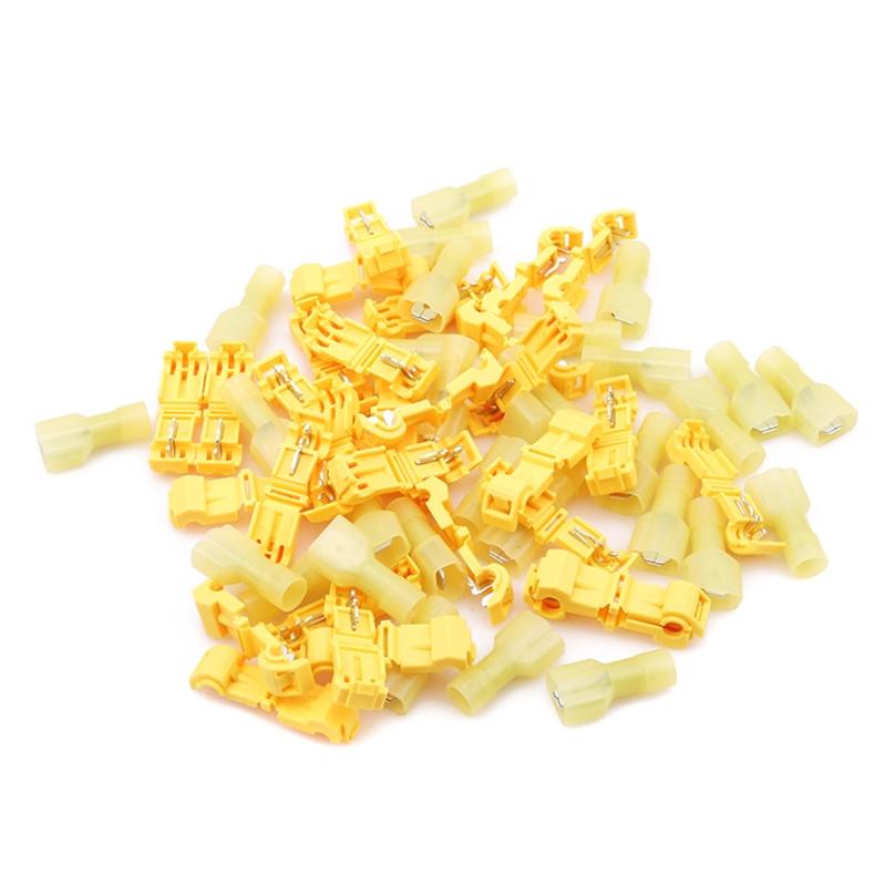 30pcs/set Quick Splice Connectors Scotch Lock Wire Terminals Electrical Crimp Cable Snap