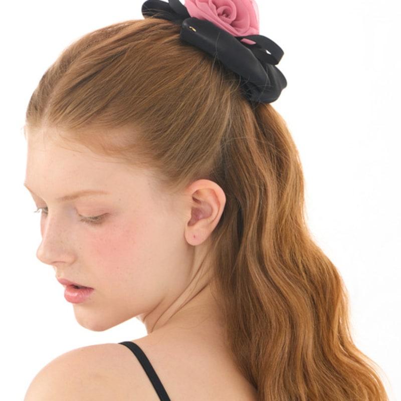 Jean Paul Clarisse Rose Ribbon Auto Pin JP-23-328AB