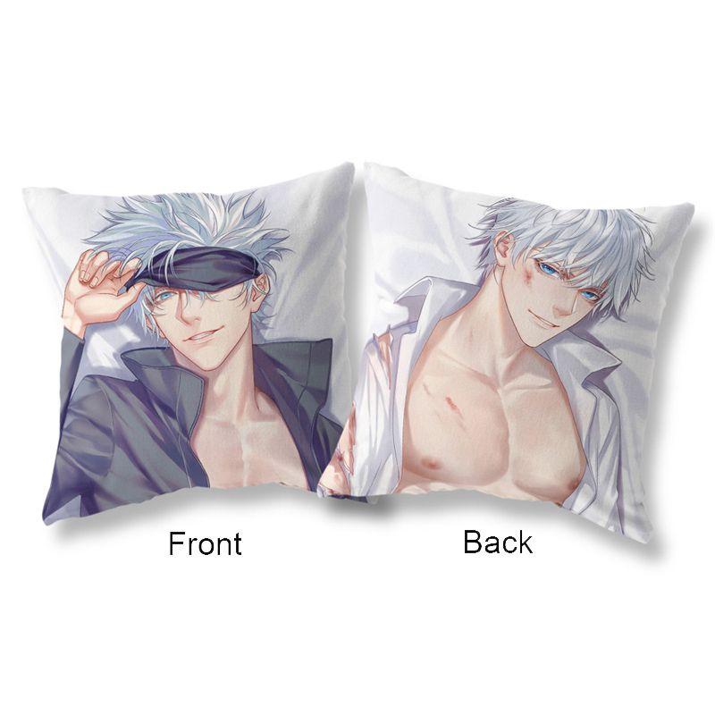 

45x45cm Anime Jujutsu Kaisen Cushion Cover Pillow Case Home Sofa Double Sided Shirt