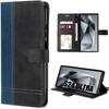 Case - Samsung - Galaxy S24 Ultra - Soft - PU Leather - Black-Navy Blue