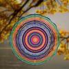 Lebhafter 10-Zoll-Metall-Hänge-Windspinner Bunte Gartendekoration Rotierendes Windspiel für Außenbalkon Terrasse Perfektes Geschenk für Familie Freunde