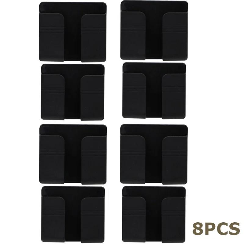 Punch Free Self Pasting Phone Storage Box Self-dhesive TV Remote Control Organizer Rack Wall-mounted Phone Plug Charging Holder