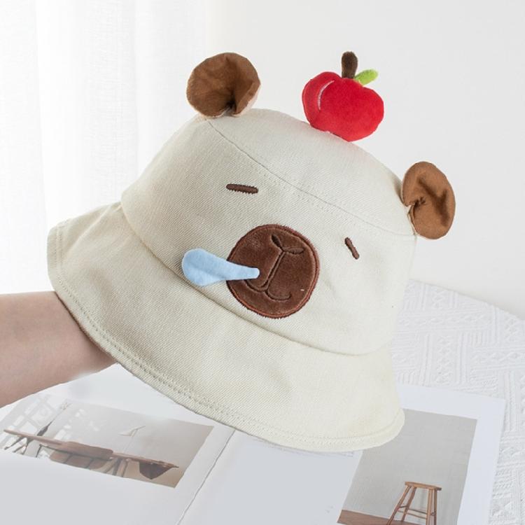 Capybara Embroidery Couple Hat Stylish Streetwear Hat Versatiles Portable Hat Engaging in Leisure Activity