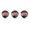 3PCS Car Metal Emblem Stickers Auto Remote Key Logo For  Volkswagen VW GTI Rline Passat Golf Polo Touareg Jetta Tiguan 14mm