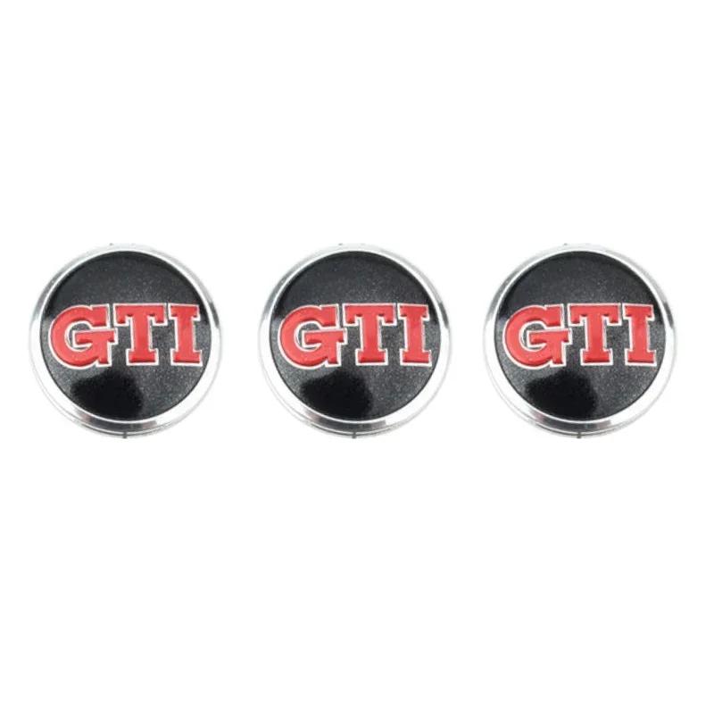 3PCS Car Metal Emblem Stickers Auto Remote Key Logo For Volkswagen VW GTI Rline Passat Golf Polo Touareg Jetta Tiguan 14mm