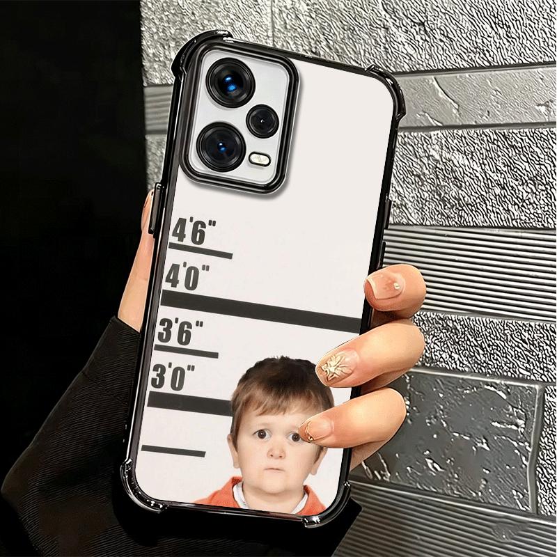 Funny Babaite Hasbulla Plating Phone Case For Xiaomi Redmi Note 14 15 Pro Plus 13 12 11 11S 11T 10 9S 9 5G Anti-Fall Airabag Cov