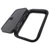RV Baggage Door Black Heavy Duty Square Rounded Corners RV Baggage Door With Flat Lock and Keys