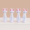 4 pezzi/set creativo gatto cartone animato borsa clip forte plastica molletta da bucato forma calzini mollette appese morsetti lavanderia portafoto