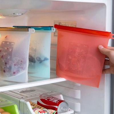 Silicone Food Preservation Bag for Vegetables & Fruits - Self-Sealing & Freezable