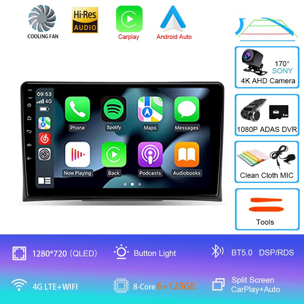 Autoradio Android 14 Carplay Auto Für Volkswagen Multivan T5 2003 - 2015 Multimedia Video Player GPS Navigation Stereo Head Unit