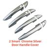 Chrome Retrofit Car Accessory Door Handle Covers Trim Paste Style For Hyundai Sonata 8 2015 2016 2017 2018  Paste style