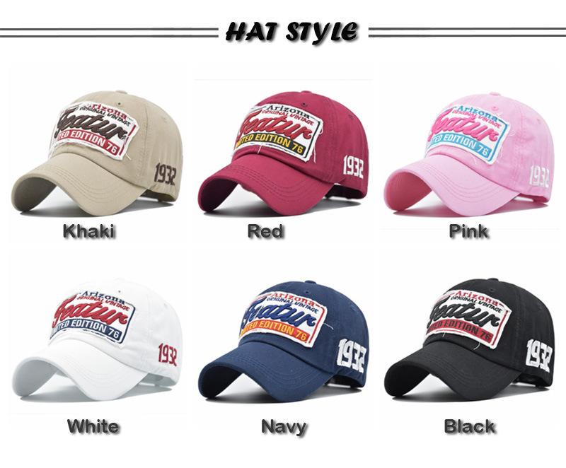 Red Pink Streetwear Baseball Cap Letter Embroidery Hip Hop Cap For Men Women Fitted Spring Summer Vintage Trucker Snapback Hats