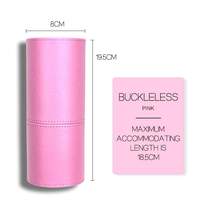 PU Leather Holder Makeup Brush Travel Case Rolling Cosmetic Case Makeup Brush Roll Bag Bucket