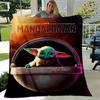 1pc. The Mandalorian Yoda Blanket Stuffed Doll Soft Blanket Home Office Outdoor Gift for Adults All Seasons Suitablez0417274