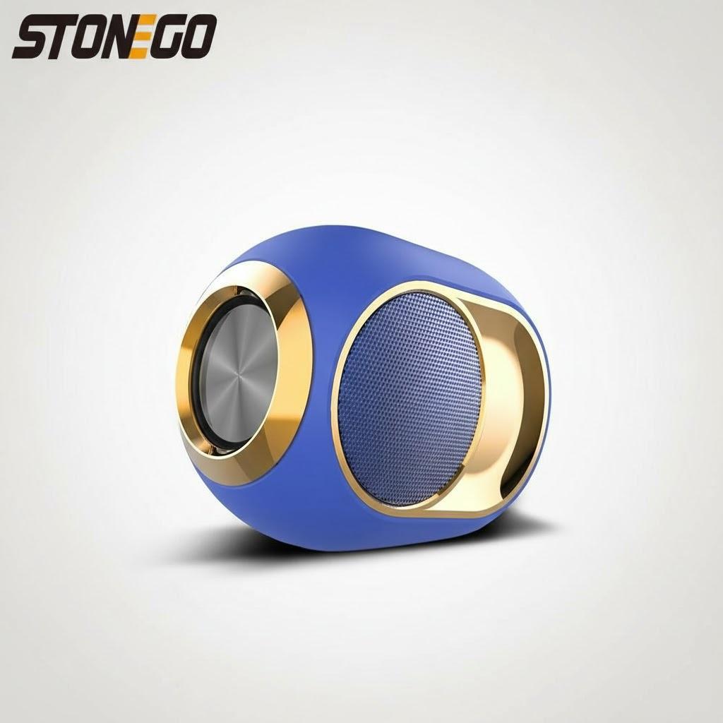 

Portable Wireless Bluetooth TWS Stereo Speaker 3D Bass Waterproof Audio Accessories Hands Free Call синій