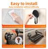 Kitchen Aluminum Suction Cup Sink Organizer With Drip Tray For Wall Mounting