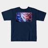 Boys Girls Soft Cotton Graphic Tees Captain Versus Soldier Breathable Daily School Wear Kids T-Shirts