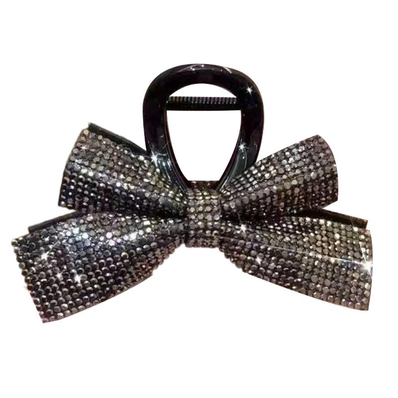 Sparkly Brogue Hair Clip For Women Girls Elegant Without Slip Acrylic Barrettes For Parties Weddings Everyday Use