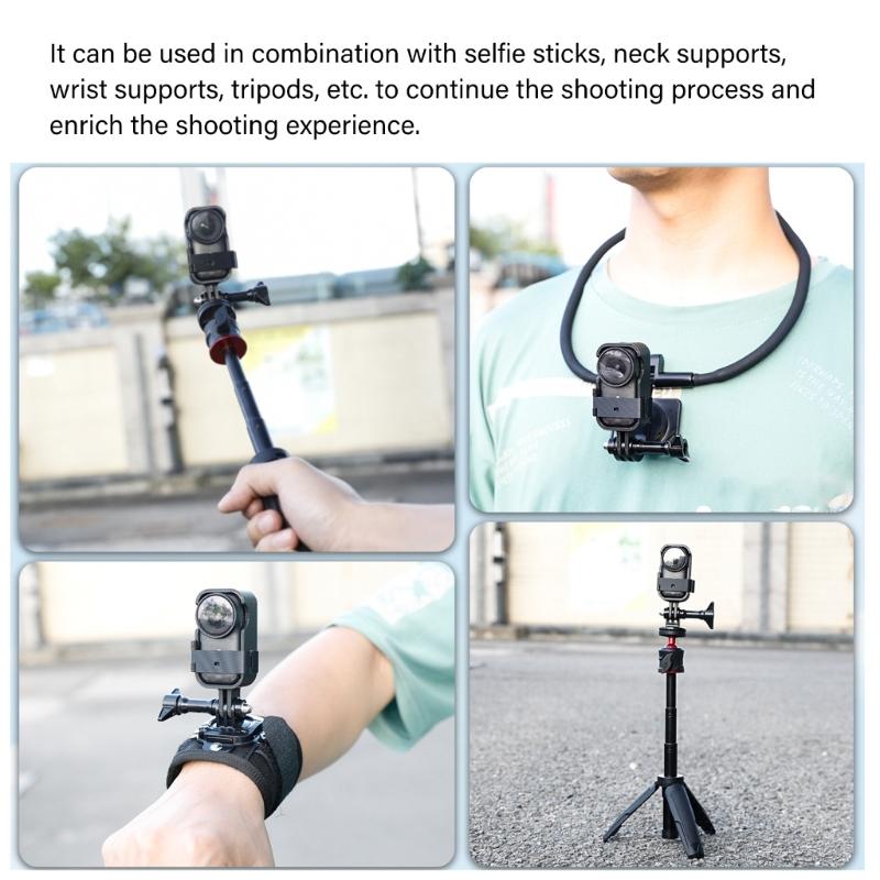 Shockproof Frame Protective Case for Action Camera With Enhances Grip And Accessory Compatibility