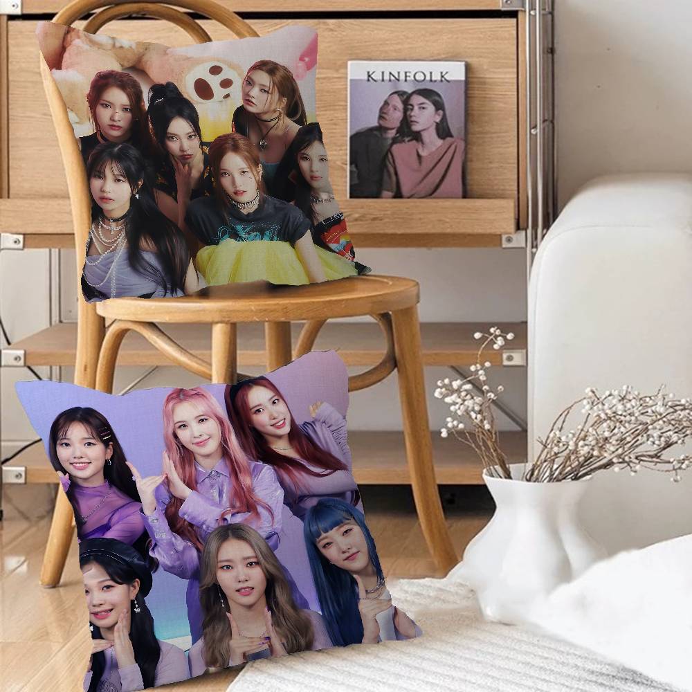 Kpop W-Weeekly ANIME Kissenbezug Auto Sofakissenbezug Weihnachtsgeschenk 40x40cm 45x45cm