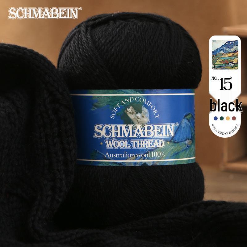 Medium-Thick Hand-Knitted Wool Yarn: Perfect for Sweaters, Cardigans, Scarves, and Felted Bags