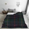Farquharson Scottish Tartan Blanket Soft Warm Flannel Throw Blanket Bedspread for Bed Living room Picnic Travel Home Sofa