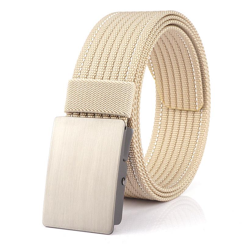 Men's Versatile Canvas Belt - Quick-Drying, Breathable Nylon, Ideal for Casual and Jeans Styles