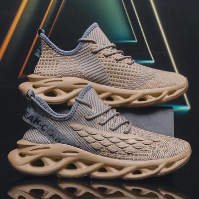 Men's Large Cross-Border Sports Shoes with Fish Scale Blade Design - Youthful, Lightweight, and Fashionable for Running