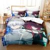 Anime Ragna Crimson Beding Set Single Twin Ful Quen King-Sized Dimensionsd Dimensions Tenager Bedrom Shet Set 3D Print Anime Bed Shet Set