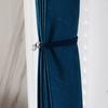 1 Pair Curtain Tiebacks for Drapes, Adjustable Curtain Rope Tie Backs, Faux Pearls Cord Curtain Buckle Holder for Home Hotel Office Window Drapery