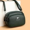 Stylish Casual Small Square Bag Large Capacity Soft Leather Single Shoulder Crossbody Mother Bag