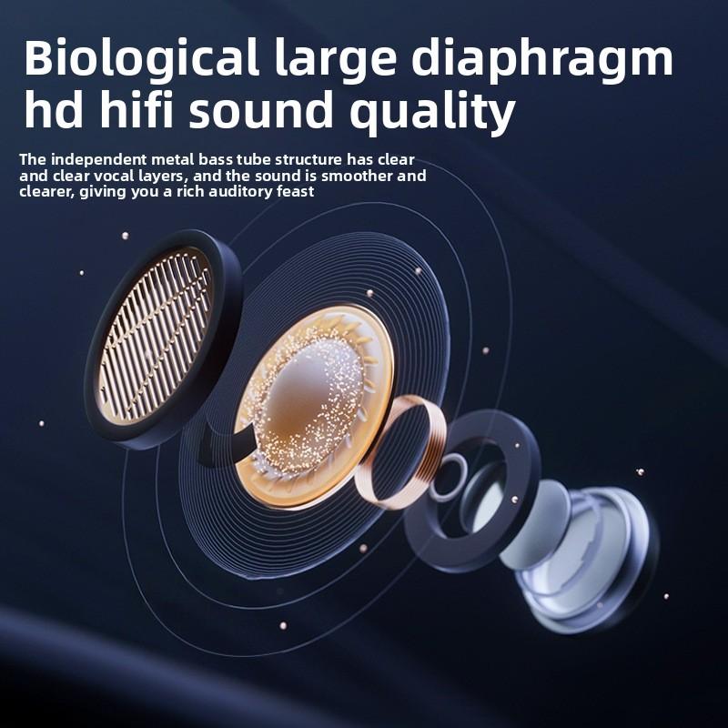 Intelligent Digital Display Bluetooth Headset High Definition Sound Quality Neck Headset Multi-device Compatible Sports Headset