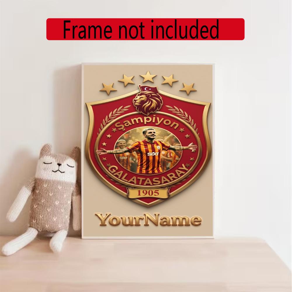 Galatasaray Customize Your Name Diamond Painting Round Diamond Diy Frameless Holiday Artwork Suitable For Home Office Wall Decoration