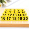 20Pcs Double Sided Acrylic Number Markers V Shaped Table Signs for Restaurant Cafe Office Reusable Table Number Markers Set