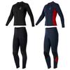 3mm Neoprene Wetsuit Set Men Women Long Sleeve Top Pants Surfing Snorkeling Swimming Diving Water Sports