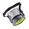 Pet Training Bag Multipurpose Large Capacity Foldable Oxford Cloth Pet Snack Pouch for Outdoor Travel Camping Gray