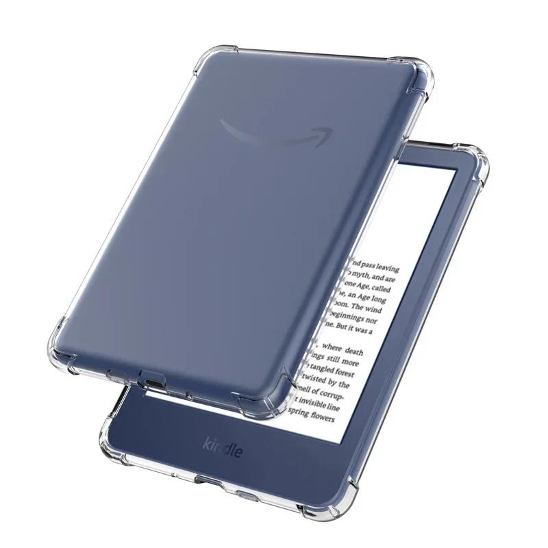 Clear Silicone Case for For Kindle Paperwhite6 54321 2024 Protective Shell Funda Shockproof Case for Kindle 11th 6/6.8 '' Cover