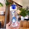 Water bottle summer high value straw children cute easy hand water cup student portable cartoon double drink outdoor sports cup